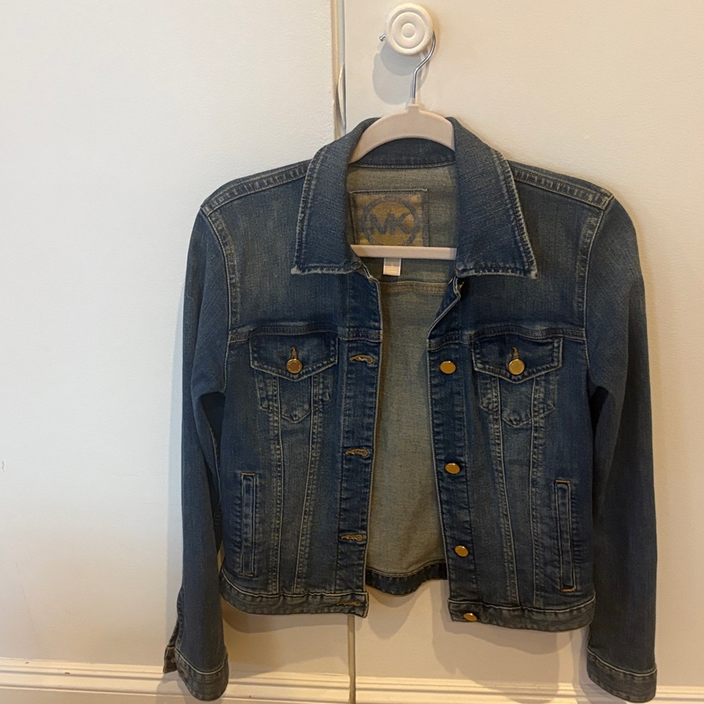 Michael Kors Collection Dark Blue Jean Jacket